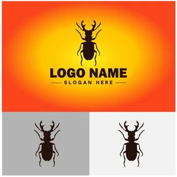 Beetle logo vector art icon graphics for company brand business logo templat Stock Illustration