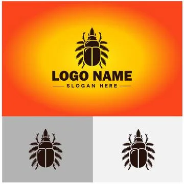 Beetle logo vector art icon graphics for company brand business logo templat Stock Illustration