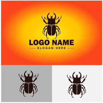 Beetle logo vector art icon graphics for company brand business logo templat Stock Illustration