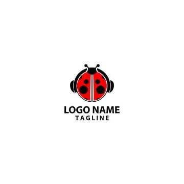 Beetle music logo design vector Illustrazione stock