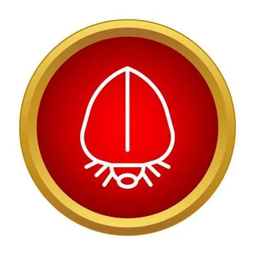 Beetle pest warning icon in red circle Stock Illustration