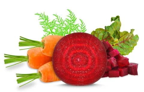 Beetroot and carrots Stock Photos