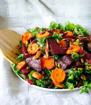 Beetroot and carrots Stock Photos