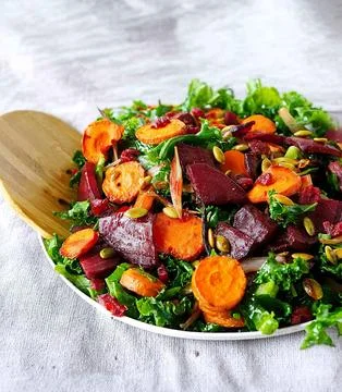 Beetroot and carrots Stock Photos