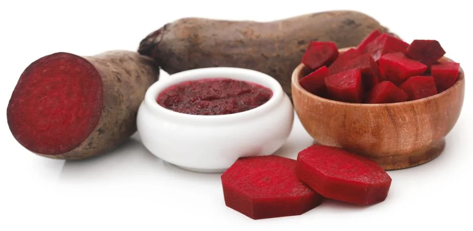 Beetroot and paste in a bowl Stock Photos