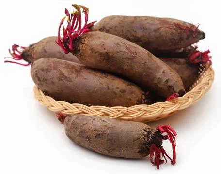Beetroot in a basket Stock Photos