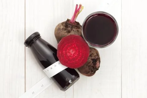 Beetroot with beet juice for dieting Foto stock