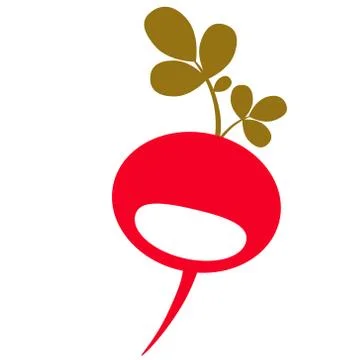 Beetroot flat illustration on white Stock Illustration