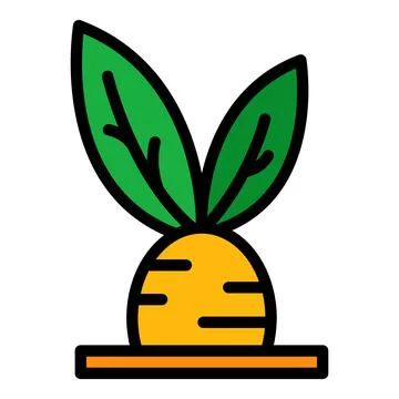 Beetroot icon color outline vector Stock Illustration