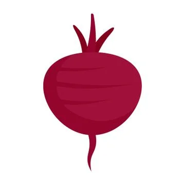 Beetroot icon, flat style Illustrazione stock