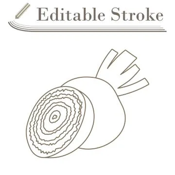 Beetroot Icon Stock Illustration