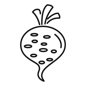 Beetroot icon showing healthy vegetable Stock Illustration