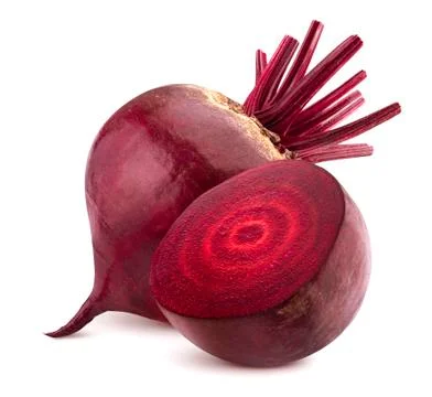Beetroot isolated on white background with clipping path Stock Photos