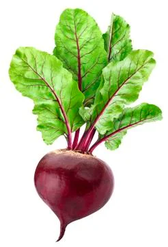 Beetroot isolated on white background with clipping path Foto stock