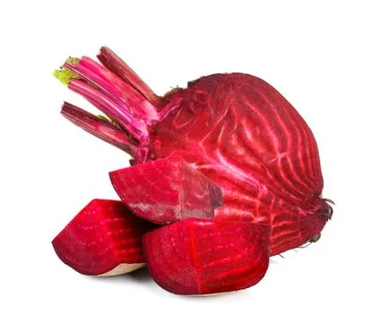 Beetroot isolated on the white background Stock Photos