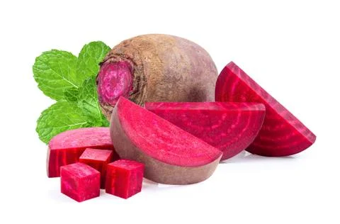 Beetroot  isolated on white background Stock Photos