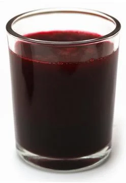 Beetroot juice in a glass Stock Photos