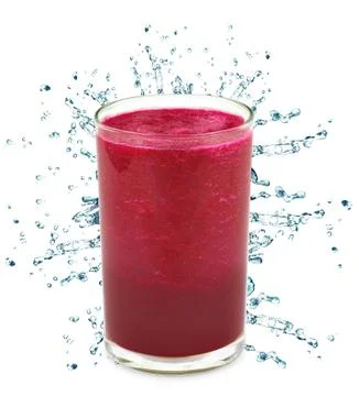 Beetroot juice splash Stock Photos