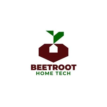 Beetroot logo. Home and real estate logo. Technology logo Stock Illustration