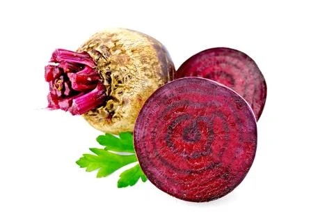 Beetroot with parsley Stock Photos