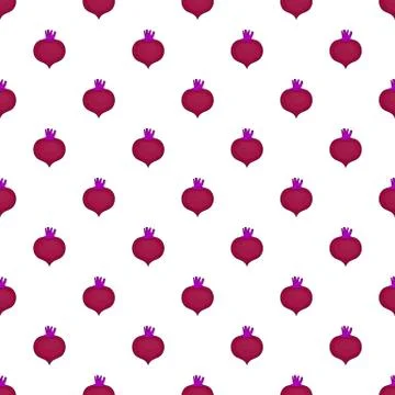 Beetroot pattern, cartoon style Stockillustratie