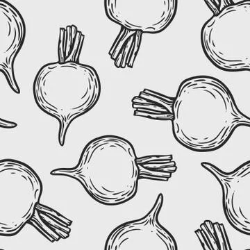 Beetroot pattern Stock Illustration