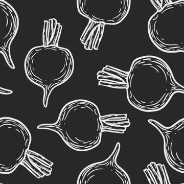 Beetroot pattern Stock Illustration