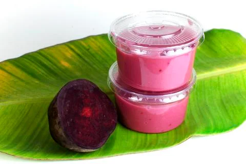 Beetroot salad dressing mix Stock Photos
