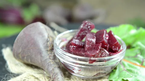 Beetroot salad (not loopable) Stock Footage 39268114