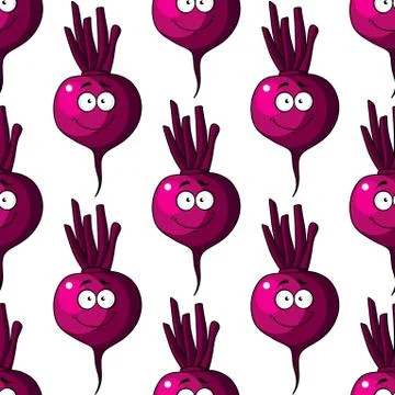 Beetroot seamless pattern Stock Illustration