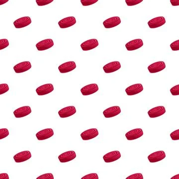 Beetroot slices creating vegetarian seamless pattern background Illustrazione stock