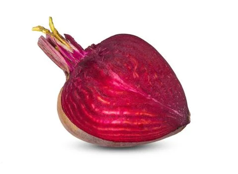 Beetroot slices isolated on white background. Stock Photos