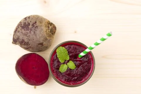 Beetroot smoothie Stock Photos