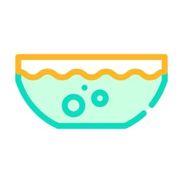Beetroot soup color icon vector symbol illustration Stock Illustration
