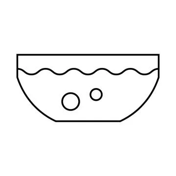 Beetroot soup line icon vector symbol illustration Stock Illustration