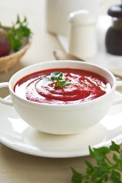 Beetroot soup Stock Photos