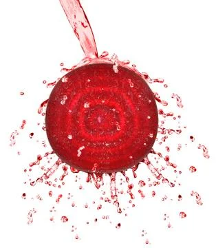Beetroot splash Stock Photos