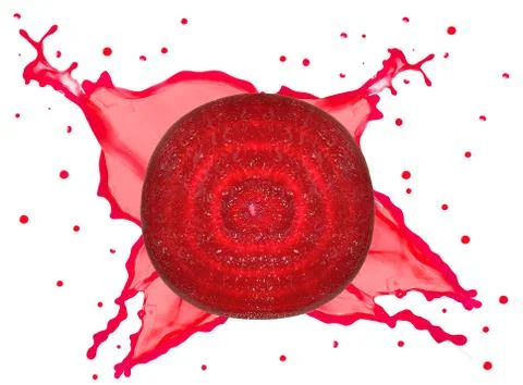 Beetroot splash Stock Photos