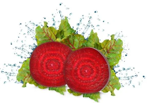 Beetroot splash Stock Photos