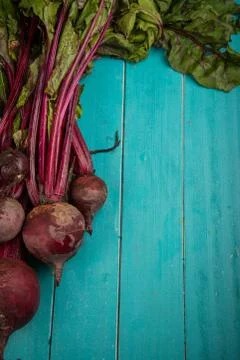 Beetroot on table Stock Photos