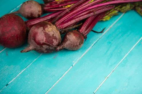 Beetroot on table Stock Photos