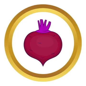 Beetroot vector icon Stock Illustration