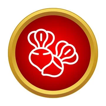 Beetroot vegetable icon on red round button Stock Illustration