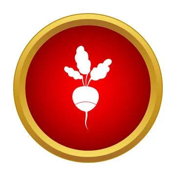 Beetroot vegetable icon representing healthy food ingredient Stock Illustration