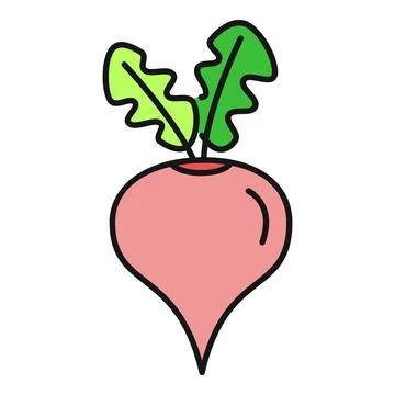 Beetroot vegetable icon representing organic healthy food Stock Illustration