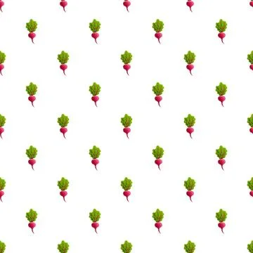 Beetroot vegetable pattern seamless food background design 스톡 일러스트