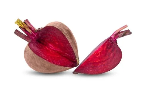 Beetroot vegetables  isolated on white background. full depth of field Stock Photos