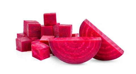 Beetroot vegetables  isolated on white background. full depth of field Foto stock