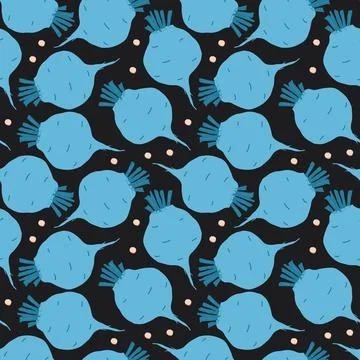 Beetroot Vegetables seamless pattern. Vegetarian healthy bio food background, 스톡 일러스트