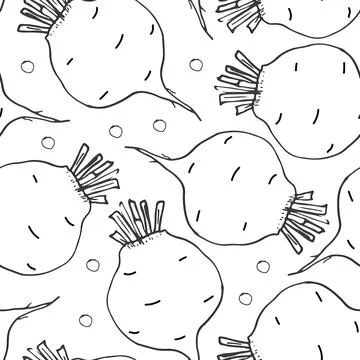 Beetroot Vegetables seamless pattern. Vegetarian healthy bio food background, 库存插图